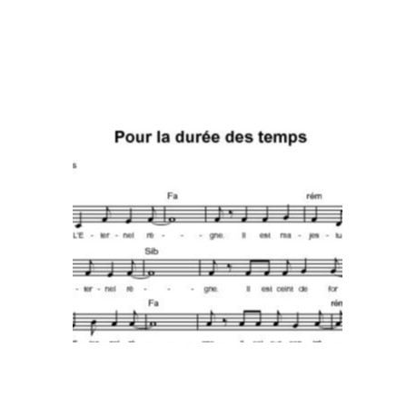 Pour la durée des temps - Fabienne Pons