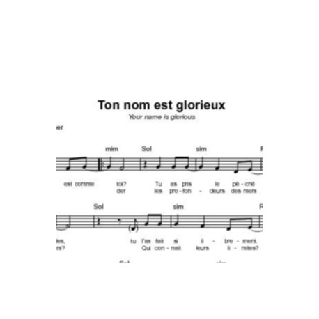 Ton nom est glorieux - Anthony Skinner & Jess Cates