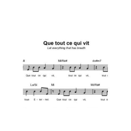 Que tout ce qui vit - Matt Redman