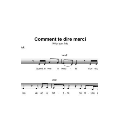 Comment te dire - Graham Kendrick & Paul Baloche