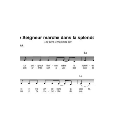 Le Seigneur marche dans la splendeur - Graham Kendrick