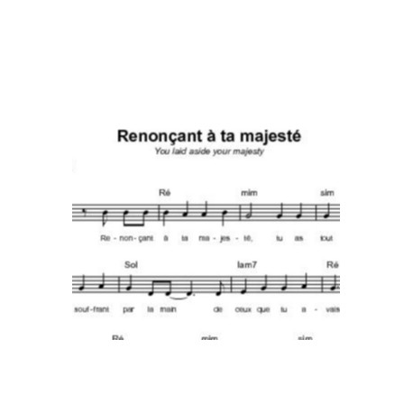 Renonçant à ta majesté - Noel Richards