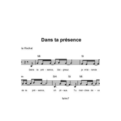 Dans ta présence - Etienne Rochat