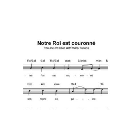 Notre Roi est couronné - John Sellers