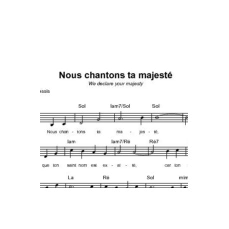 Nous chantons ta majesté - Malcolm du Plessis