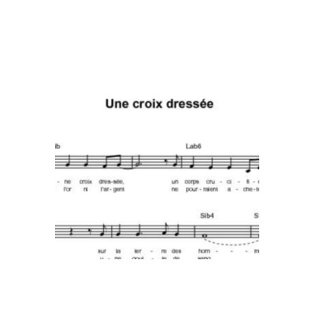 Une croix dressée - Mady Ramos