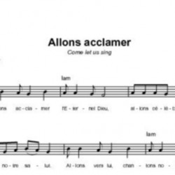 Allons acclamer - Chris Bowater