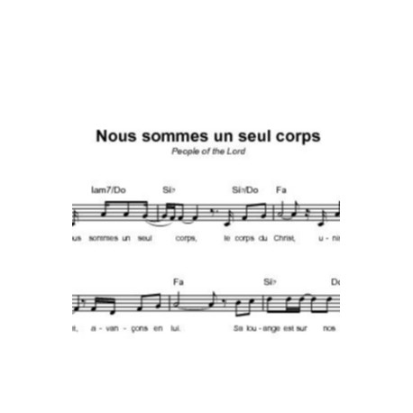 Nous sommes un seul corps - Robert Gay