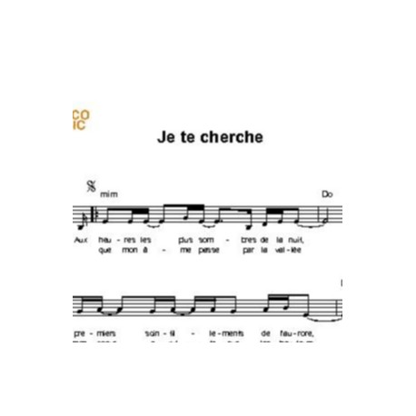 Je te cherche - Joël Andres