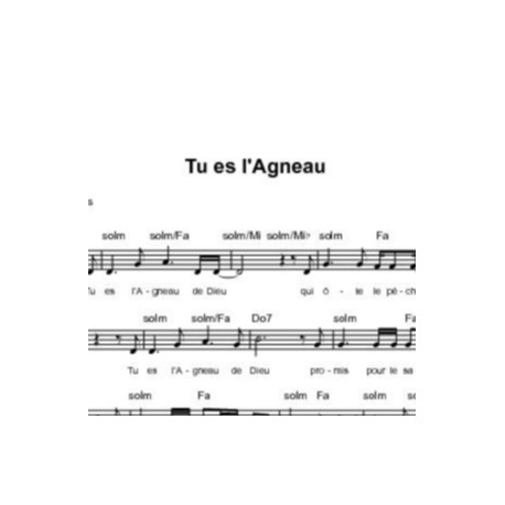 Tu es l'Agneau - Fabienne Pons