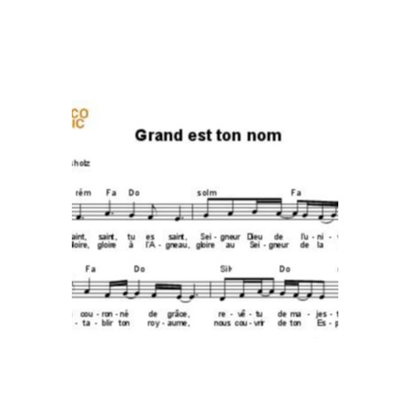 Grand est ton nom - Cédric Fruhinsholz