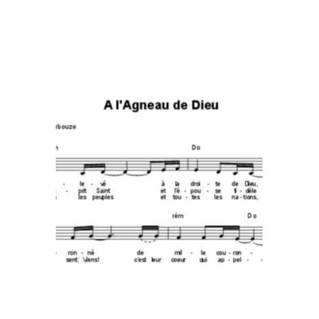 A l'Agneau de Dieu - Elisabeth Bourbouze