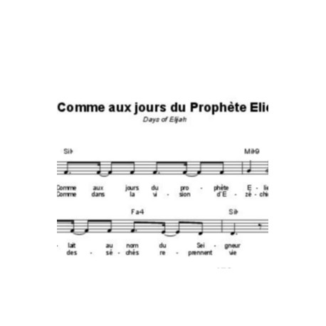 Comme aux jours du prophète Elie - Robin Mark