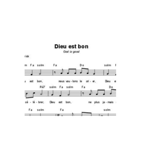 Dieu est bon - Graham Kendrick