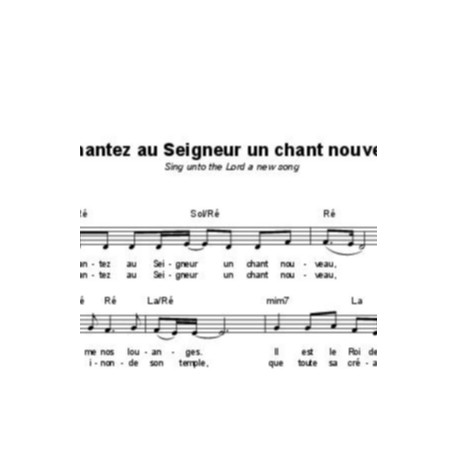 Chantez au Seigneur un chant nouveau - Leon Patillon