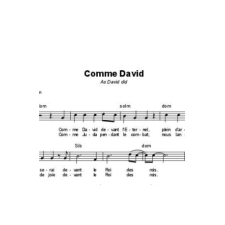 Comme David - Martin Nystrom