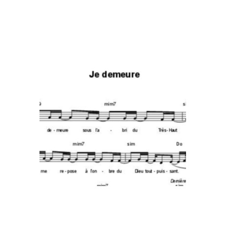 Je demeure - Joël Andres