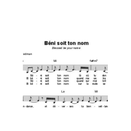 Béni soit ton nom - Matt Redman
