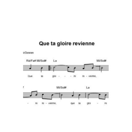 Que ta gloire revienne - Linda Panci McGowen
